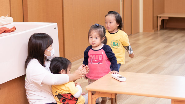 少人数保育なので一人ひとりに丁寧にかかわり向き合います